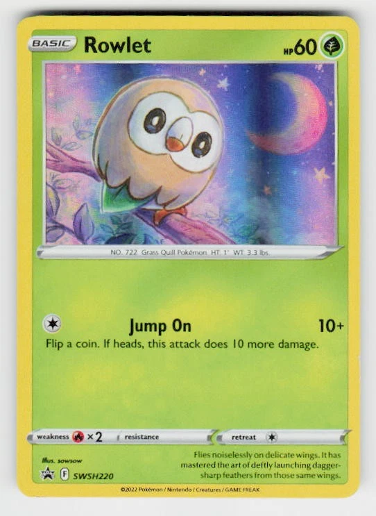 SWSH: Sword & Shield Promo Cards #SWSH220 Rowlet - Image 1 of 2