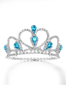Pet Series Blau Edelstein Strass Hund/Katze Diadem Krone für Kostüm Haarschmuck  - Bild 1 von 6