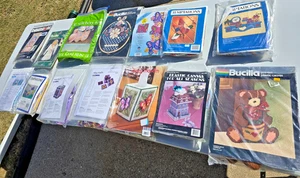 Lot of 14 Plastic Canvas Needlework Craft Kits Bucilla Dimensions Mary Maxim Vtg - Picture 1 of 24
