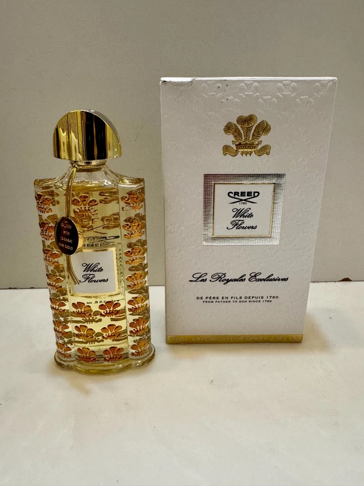 Creed White Flowers  2.5 oz 75 Eau De Parfum Spray  New In Open Damaged Box - Image 1 of 1