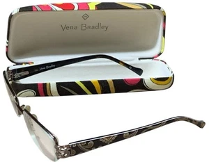 VERA BADLEY VB 3030 CAFFE LATTE CAF TORT AUTHENTIC DESIGNER EYEGLASSES 51-18 - Picture 1 of 10
