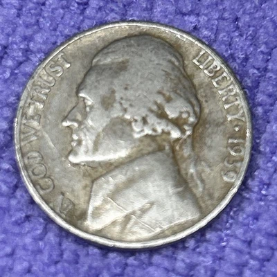 1939 P Philadelphia Jefferson Nickel OBVERSE ERROR on TRUST  - Image 1 of 4