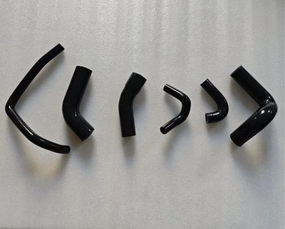 6 PCS Fit Toyota Land Cruiser FJ40 4.2L/3.9L/3.0L 1969-1978 Silicone  Hose BLACK - Image 1 of 4