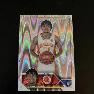 2023 Topps Chrome McDonald's All American - Ray Wave Refractor #59 DJ Wagner - Image 1 of 3