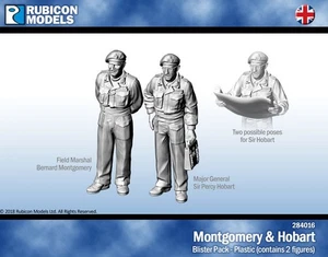 Rubicon Models Montgomery and Hobart 1/56 28mm Commonwealth Britain Monty Hobo - Picture 1 of 1