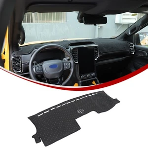 Black Car Dashboard Sun Shade Mat Pad For Ford Ranger 2022+ Protection Cover - Picture 1 of 12