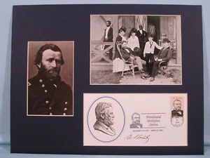 President Grant with his family & commerative envelope - Picture 1 of 1