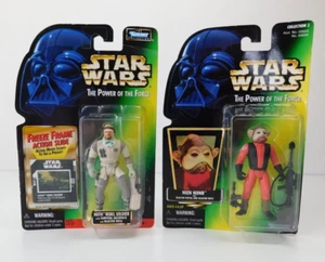 Star Wars Power of the Force Figures Nien Nunb Hoth Rebel Soldier Lot - Picture 1 of 14