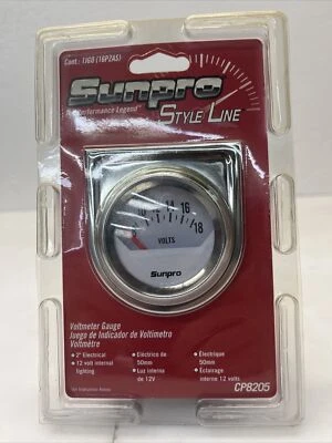 SUNPRO STYLE LINE CP8205 VOLTÍMETRO CALIBRE 2" BLANCO NUEVO PRECINTADO Foto 1 de 4