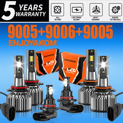 Kit de luces antiniebla LED de haz alto y bajo para Mitsubishi Galant 2007-2009 Foto 1 de 4