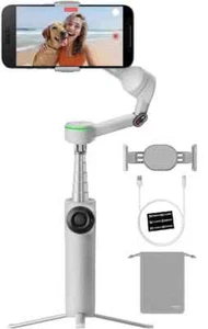 Insta360 Flow 2 Pro Gray Smartphone Selfie Stick Tripod Stabilizer AI Tracking - Picture 1 of 20