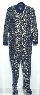 Пижамы женские Nick And Nora маленькие леопардовые флисовые на ножках цельная пижама - Изображение 1 из 4