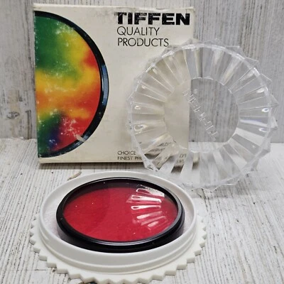 Tiffen 55mm 25A Red 1 Screw-In Camera Lens Filter Vintage B&W Film Photography - Image 1 of 4
