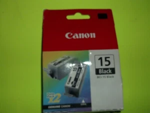 (2 PACK) GENUINE CANON 15 BLACK BCI-15 - Picture 1 of 1