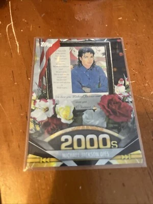 2011 Topps American Pie Michael Jackson Spotlight Foil Card 53/76 Base Set #195 - Image 1 of 3