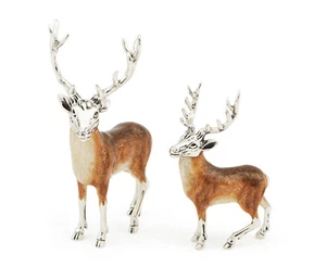 Saturno Silver Deer - Stags   - Fully Hallmarked Sterling Silver - Picture 1 of 3