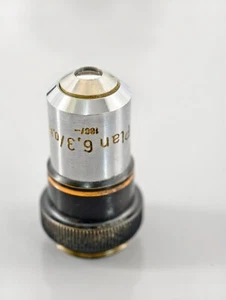 Carl Zeiss Piano obiettivo microscopio 6,3 x 0,16 160 mm - Foto 1 di 2