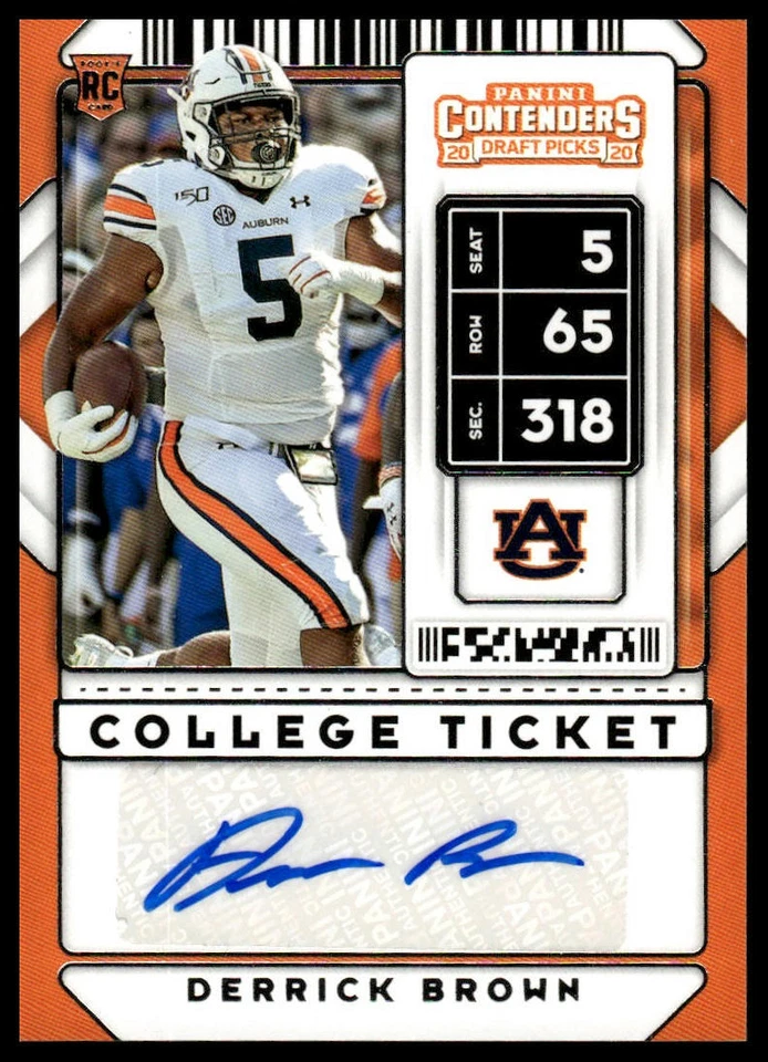 2020 Panini Contenders Draft Picks #159 Derrick Brown - Image 1 of 2