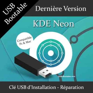 Clé USB Bootable KDE Neon + Guide d'utilisation - Photo 1/1