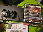 PlayStation 2 console + games bundle+ 2 memory cards