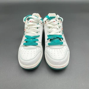 Miami Dolphin Reebok Schuhe NFL Größe 6,5 Schuh/Sneaker weiß, grün, orange - Bild 1 von 6