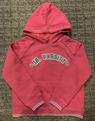 Niñas talla 10 12 The Children Place TCP Jr. Varsity Rosa Sudadera con Capucha Bolsillo Foto 1 de 3