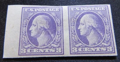 US Scott # 535 Washington Pair MH 3¢ Stamps  - Image 1 of 2