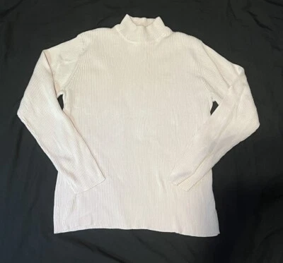 Vintage Women's Jennifer Moore pink Sweater Large Mock Neck - Image 1 of 4