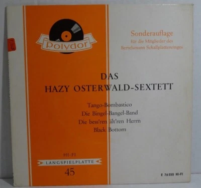 Das HAZY OSTERWALD-SEXTETT - Same = 7" Single-EP Vinyl, 4 Titel - Bild 1 von 3