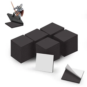 Evemodel 100pcs Miniature Magnetic Self-adhensive 25mm Square Bases for Wargames - Picture 1 of 5