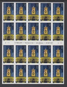 US #3071a Tennessee Statehood 32c Complete Booklet of 20 Mint Never Hinged - Picture 1 of 2