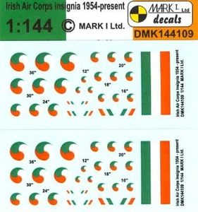 Mark I Decals 1/144 IRISH AIR CORPS INSIGNIA 1954 - PRESENT - Picture 1 of 1