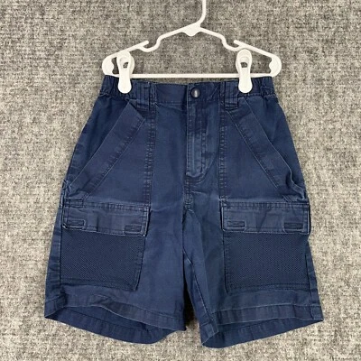 Columbia PFG Shorts Boys Medium Blue Youth Performance Fishing Gear Cargo - Image 1 of 4