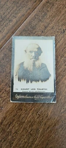 1901 OGDEN'S LTD GUINEA GOLD CIGARETTE CARD COUNT LEO TOLSTOI RUSSIAN # 76 - Picture 1 of 1