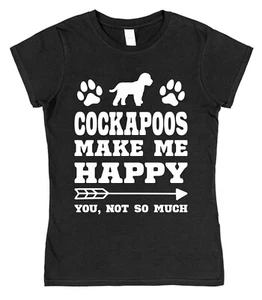 Camiseta Cockapoos Make Me Happy Funny Cockapoo Dueño Regalo Perro Amante - Imagen 1 de 2