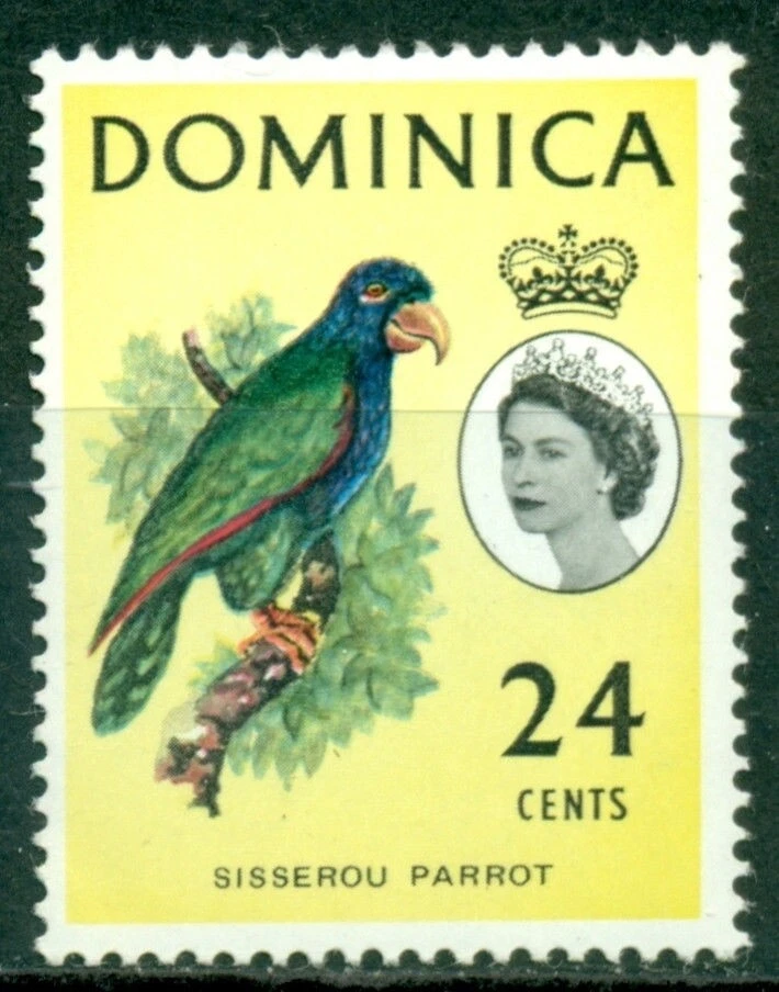 Dominica Scott #175 MNH Queen Elizabeth II 24c Bird CV$8+ - Image 1 of 1