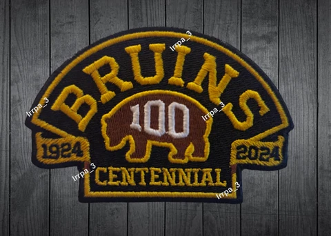 100 Boston Bruins Centennial Logo Jersey Patch NHL Hockey Jersey Patch Year Cover