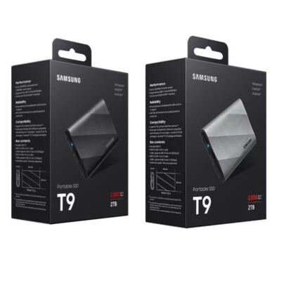 New SAMSUNG T9 4TB 2TB 1TB USB 3.2 2x2 External Solid State Drive Portable SSD - Image 1 of 4