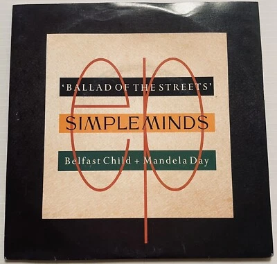 Simple Minds Belfast Child Vinyl Record 7” 45 RPM SMX3 Virgin 1989 - Image 1 of 4