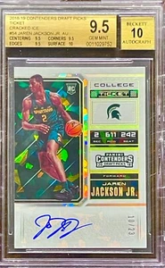 2018-19 Panini Contenders Jaren Jackson Jr /23 Cracked Ice RC Auto BGS 9.5/10 - Picture 1 of 2