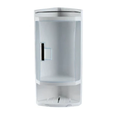 3 TIER WHITE CORNER SHOWER STORAGE CABINET WALL MOUNTED UNIT WITH DOOR SHELF