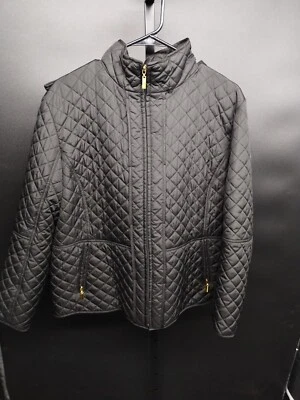 Chaqueta domadora de clima negra para mujer 100 % poliéster con bolsillos talla XL  Foto 1 de 4