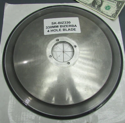 Cozzini 13 英寸/330 毫米碧彩 4 孔商用肉类切片机刀片 SK-BIZ330 英尺地球仪 — 第 1/4 张图片