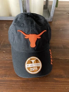 Brand New Texas Long Horns Baseball Hat/cap Black Adjustable OS Embroidered - Picture 1 of 4
