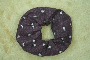 Scrunch-Ups HAIR SCRUNCHIES - White Daisies With Purple Flowers - Picture 1 of 3