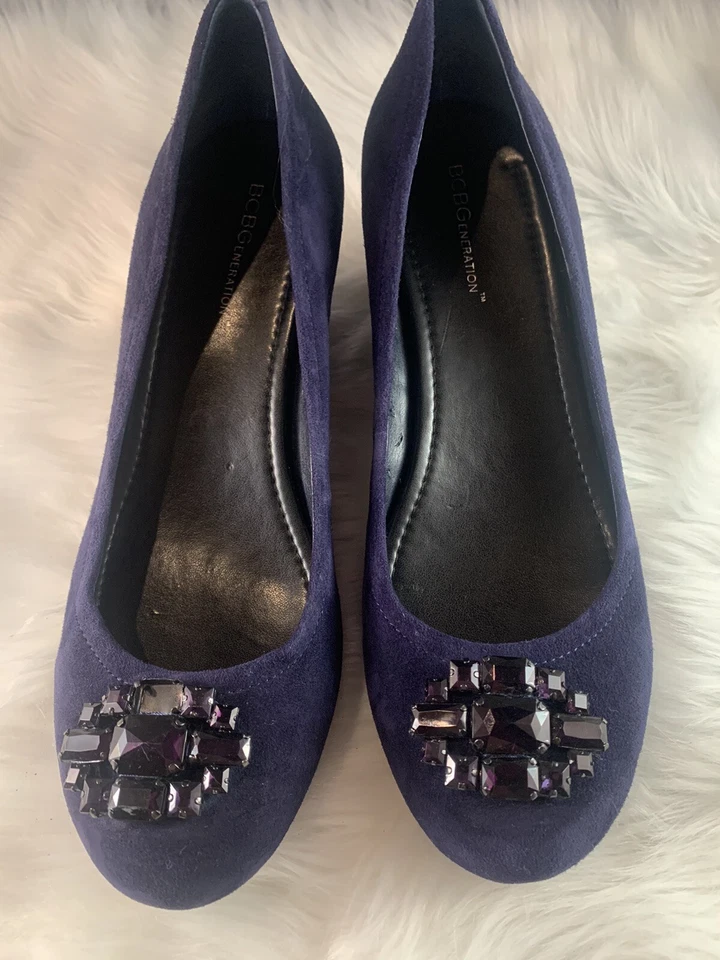 BCBGeneration Treese Women's Wedge Pump Blue Fusion Size 8.5M MSRP 89 - Image 1 of 4