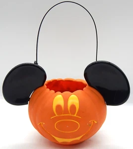 Disney Mickeys Not So Scary Halloween Party Kürbis 8"H Süßigkeiten Eimer Eimer - Bild 1 von 8
