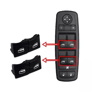 Master Power Window Door Switch Cover Caps For 2008-2010 Chrysler Town & Country - Picture 1 of 6