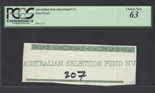 Australian Test Vignette Proof  Uncirculated 