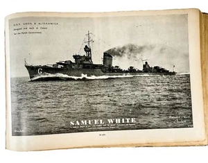 Vintage 1943-44 Macmillan Jane’s Fighting Ships Book WWII Militaria Warships - Bild 1 von 12